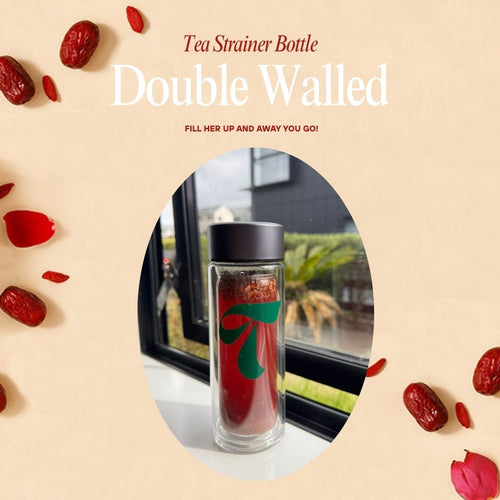 Double Walled Tea Strainer Bottle
